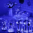 thumbnail image 5 of Cadena de luces LED 3M 30LED Alambre Micro luces de hadas Decoración navideña Cadena de luces AA Funciona con pilas para fiesta, jardín, Navidad, decoración del día de San Valentín, boda (azul) oso de fresa Electrónica, 5 of 5
