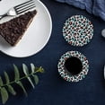 thumbnail image 6 of FMSHPON Leopard Set of 6 Round Coaster for Drinks, Absorbent Ceramic Stone Coasters Cup Mat with Cork Base for Home Kitchen Room Coffee Table Bar Decor, 6 of 6