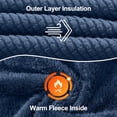 thumbnail image 4 of Pogiun Boys Fleece Jacket Sherpa Lined Zip Up Hoodies for Kids Winter Coat Gray-blue 11-12Y, 4 of 6