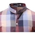 thumbnail image 4 of Camisa A Cuadros Manga Larga Con Botones Para Hombre, 4 of 8