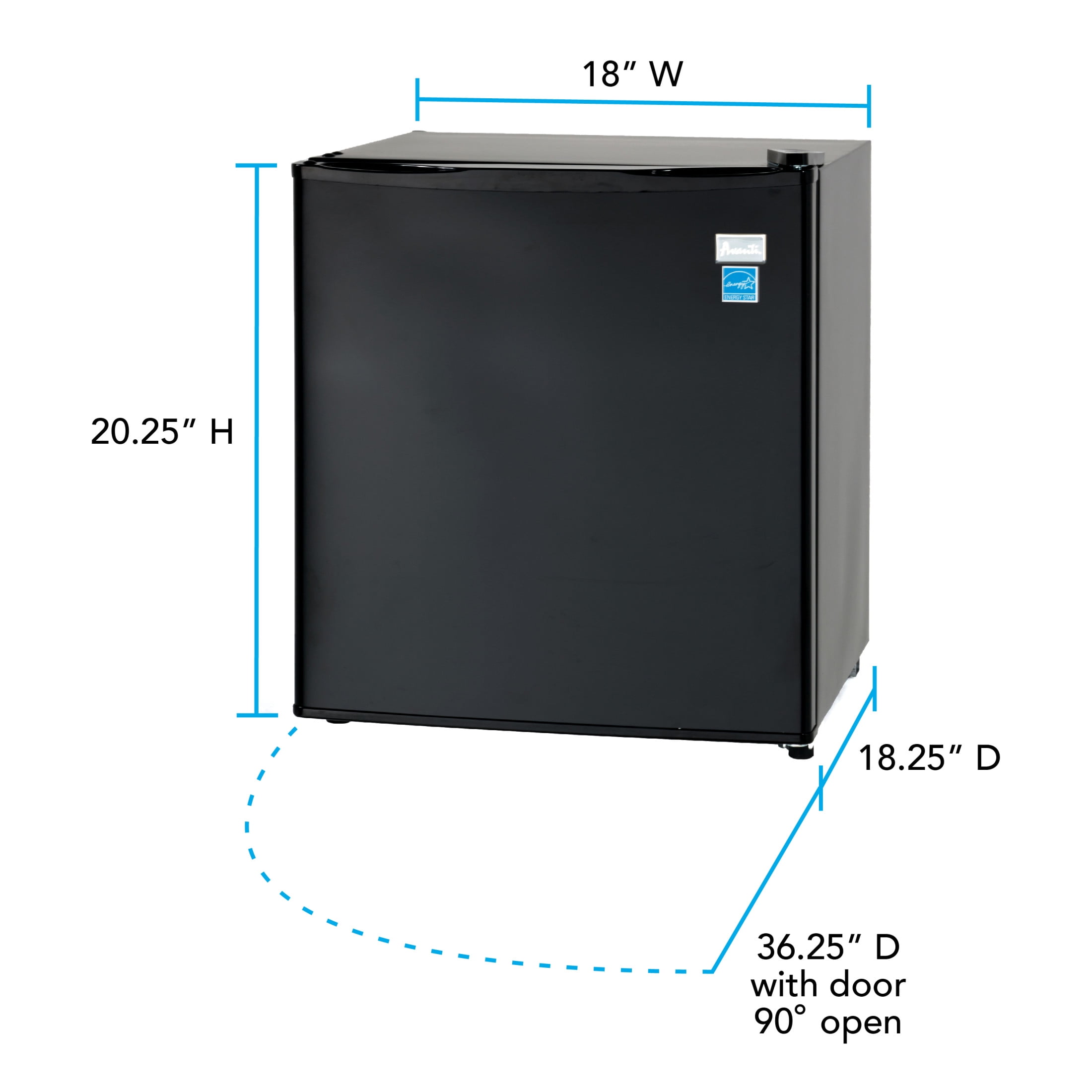 Avanti 1.7&nbsp;cu. ft.&nbsp;Compact Refrigerator, in Black (AR17T1B)