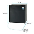 thumbnail image 2 of Avanti 1.7 cu. ft. Compact Refrigerator, in Black (AR17T1B), 2 of 4