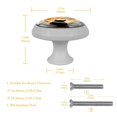 thumbnail image 5 of Bear Fluorescent Drawer Pulls with Screws - Round 4-Pack Glow-in-the-Dark Knobs for Cabinets, Wardrobes, and Dressers - Furniture Decor with Cupboard Handles, 5 of 6