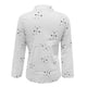 thumbnail image 5 of Blusa de lino con cuello en V y botones, manga larga, estilo informal y holgado, para la oficina, poliéster-spandex, tallas S-XXL, 5 of 5