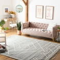 thumbnail image 2 of SAFAVIEH Casablanca Isador Diamond Wool Area Rug, Grey/Ivory, 8' x 10', 2 of 7
