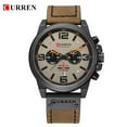 thumbnail image 5 of New Men Watch Curren Top Brand Luxury Mens Quartz Wristwatches Male Leather Military Date Sport Watches Relogio Masculino - Quartz Wristwatches, 5 of 6