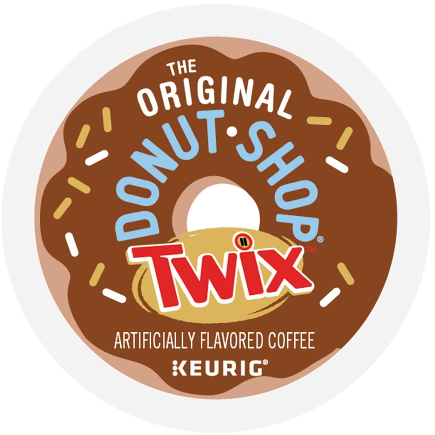 The Original Donut Shop Snickers and Twix Favored K-Cup Variety Value Pack - Light Roast - 20 Cups Total (10 each)