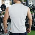 thumbnail image 4 of Njagoc3 Mens Sleeveless Solid Color Tank, Classic Crew Neck, Soft Polyester, Daily Casual & Gym Vest, 4 of 6