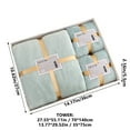 thumbnail image 3 of Qhnvtd 3 Piece Velvet Bath Towel Set, Gift Box Included, Thickened & Absorbent Fibre Towels, Soft for Bath & Daily Use, Ideal for Hotel, Spa, Gym & Household Bathroom Luxury Towel Set, 3 of 6