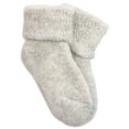 thumbnail image 3 of Lian LifeStyle 3 Pairs Father-Mother-Daughter Pack Extra Thick Wool Boot Socks Crew Plain LK01+LK02+LK03 Grey 0Y-2Y, 3 of 3