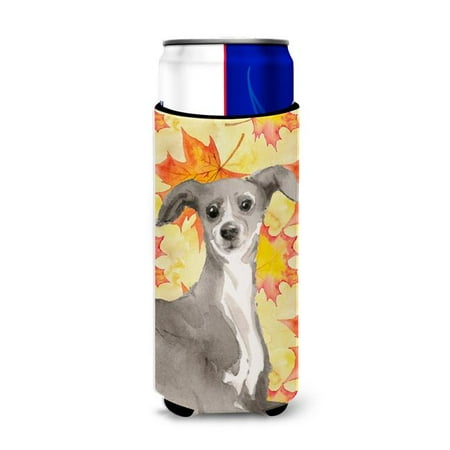

Italian Greyhound Fall Michelob Ultra Hugger for Slim Cans