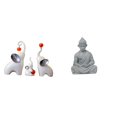 thumbnail image 1 of Esculturas de elefantes,Estatuas de elefantes,decoración del hogar,artesanías de cerámica,Figuras de elefantes familiares Adornos de escritorio,Estatua de mono,Estatua de Buda Mono para, 1 of 8