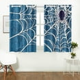 thumbnail image 3 of MKHERT Spider Web Blackout Window Curtain Kitchen Curtain 26x39 inch, 2 Panels, 3 of 3