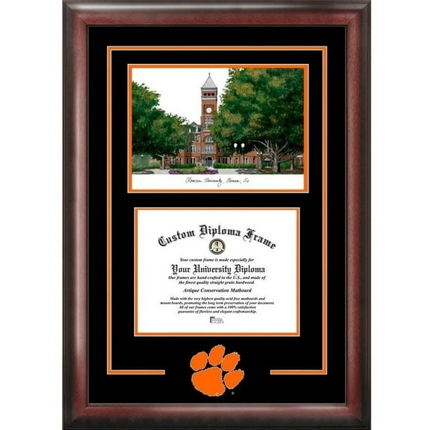 Clemson University 8.5" x 11" Spirit Graduate Diploma Frame with Campus