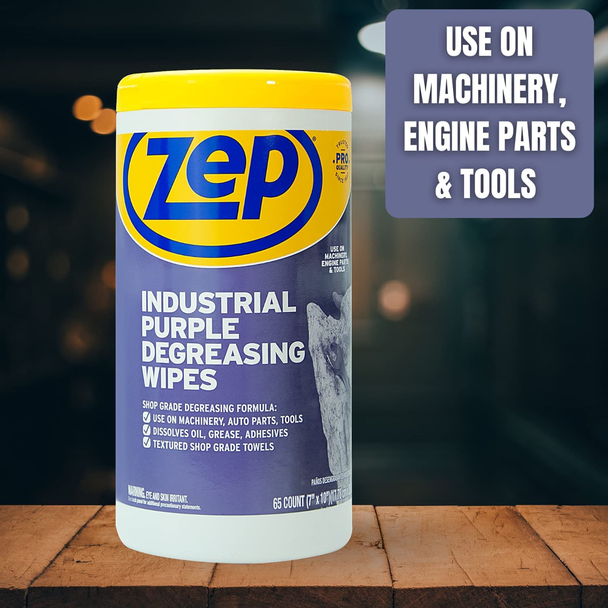 Zep Industrial Purple Degreasing Wipes - image 3 of 6