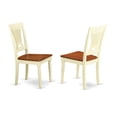 thumbnail image 3 of East West Furniture Plainville 9-piece Dining Set with Wood Seat in Cherry, 3 of 4