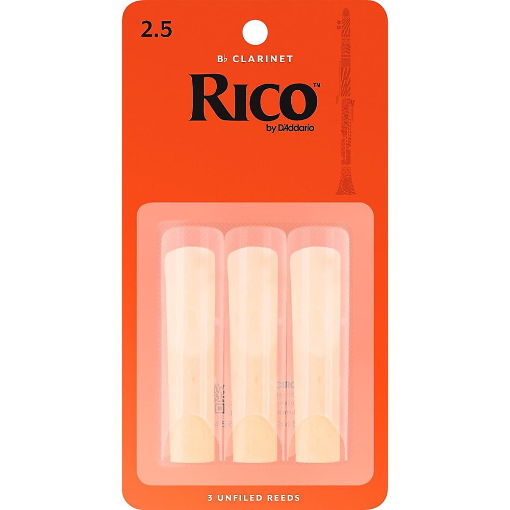 Rico Clarinet Reed for Beginner 2.0 Multi Buy Pack of 5 Reeds
