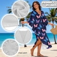 thumbnail image 7 of DISNIMO Butterfly Printed Kaftan Dress for Women V Neck Long Cover Ups Batwing Sleeve Beach Bikini Coverups for Swimsuit Casual Loose Caftan Dresses for Party Pool Beach, 7 of 7