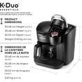 thumbnail image 6 of Keurig K Duo Essentials Single Serve Coffee Brewer, Black, 6 of 9