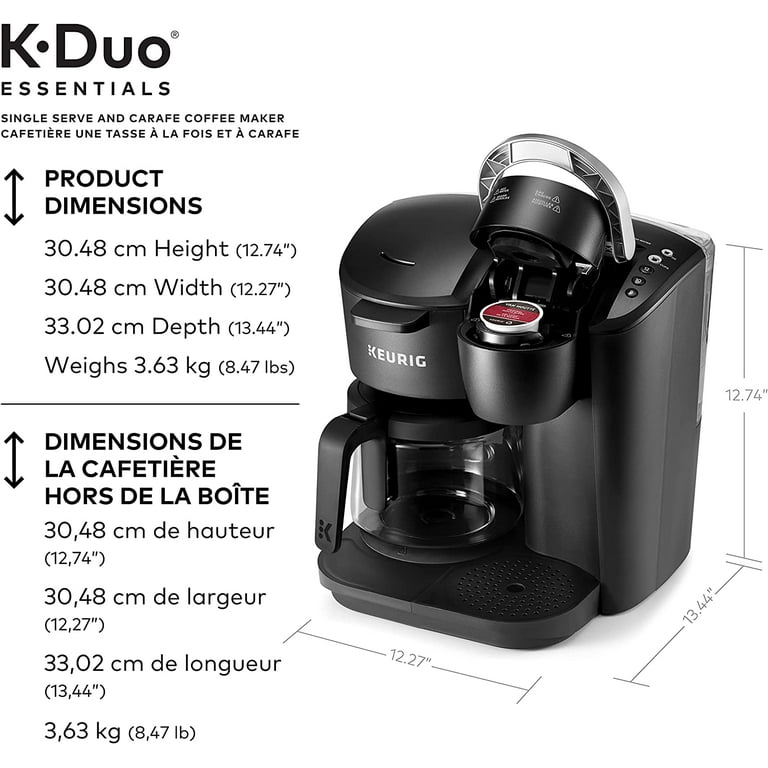 Keurig K-Cafe Essentials Single Serve K-Cup Coffee Maker - Factory Refurbished
