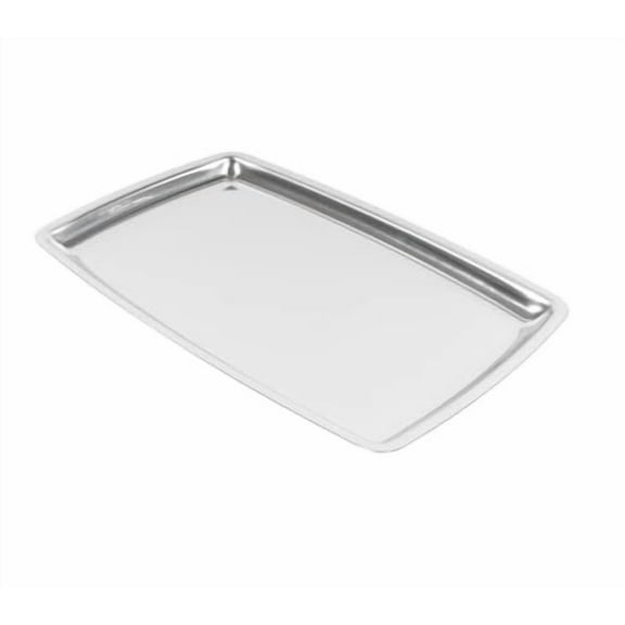 Soro Essentials- 11" x 7.25" Stainless Steel Rectangular Serving Platter- Sizzling Platter Serving Plate Fits in Rectangular Sizzle Platter Bakelite Holder Food Server Home and Restaurant