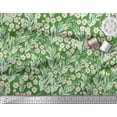 thumbnail image 2 of Soimoi Crepe Silk Fabric Flower & Leaves Watercolor Printed Fabric 1 Yard 42 Inch Wide, 2 of 3