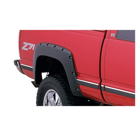 Bushwacker by RealTruck Pocket/Rivet Style Rear Fender Flares | 2-Piece Set, Black, Smooth Finish | 40062-02 | Compatible with 1988-1999 Chevrolet C/K 1500, R2500; 1992-1994 Blazer; 1997-1999 Tahoe