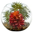 thumbnail image 1 of Nearly Natural 8457 Succulent Artificial Plant in Round Vase, 1 of 1