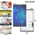 thumbnail image 3 of Abstract Blue Triangles Bath Hand Towel Soft Cotton Highly Absorbent Fingertip Towels for Bathroom Beach Kitchen Sports Gym Yoga Travel (2-Pieces Towel Sets, 28x16 inch), 3 of 7