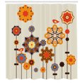 thumbnail image 3 of Ambesonne Mandala Shower Curtain, Eastern Floral Design, 69"Wx70"L, Beige Orange Bluegrey, 3 of 3
