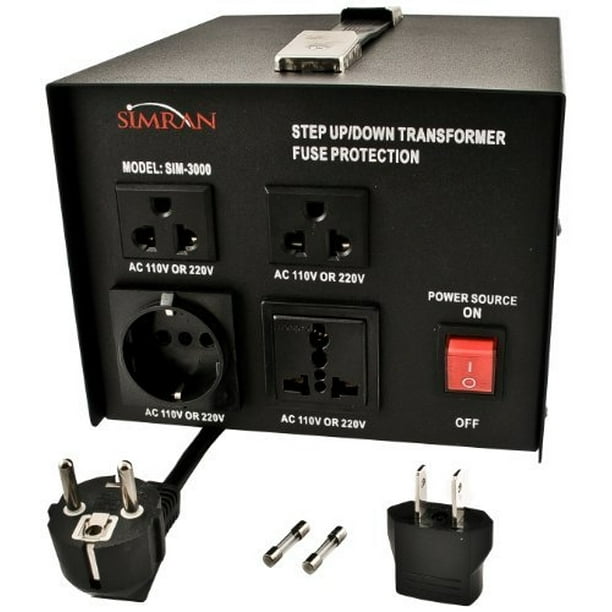 Simran SIM3000 Voltage Transformer AC 110V/220V/240V Step Up/Step Down