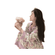 thumbnail image 3 of Pijama de mujer traje de tulipán morado ropa de hogar dulce se puede usar, 3 of 3