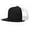 Black/ White, variant on Richardson - Wool Blend Flat Bill Trucker Cap - 511 - Black/ White - Size: Adjustable