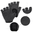 thumbnail image 3 of Unique Bargains Yoga Gloves Anti-slip Fingerless Pilates Gloves One Size Gray, 3 of 5