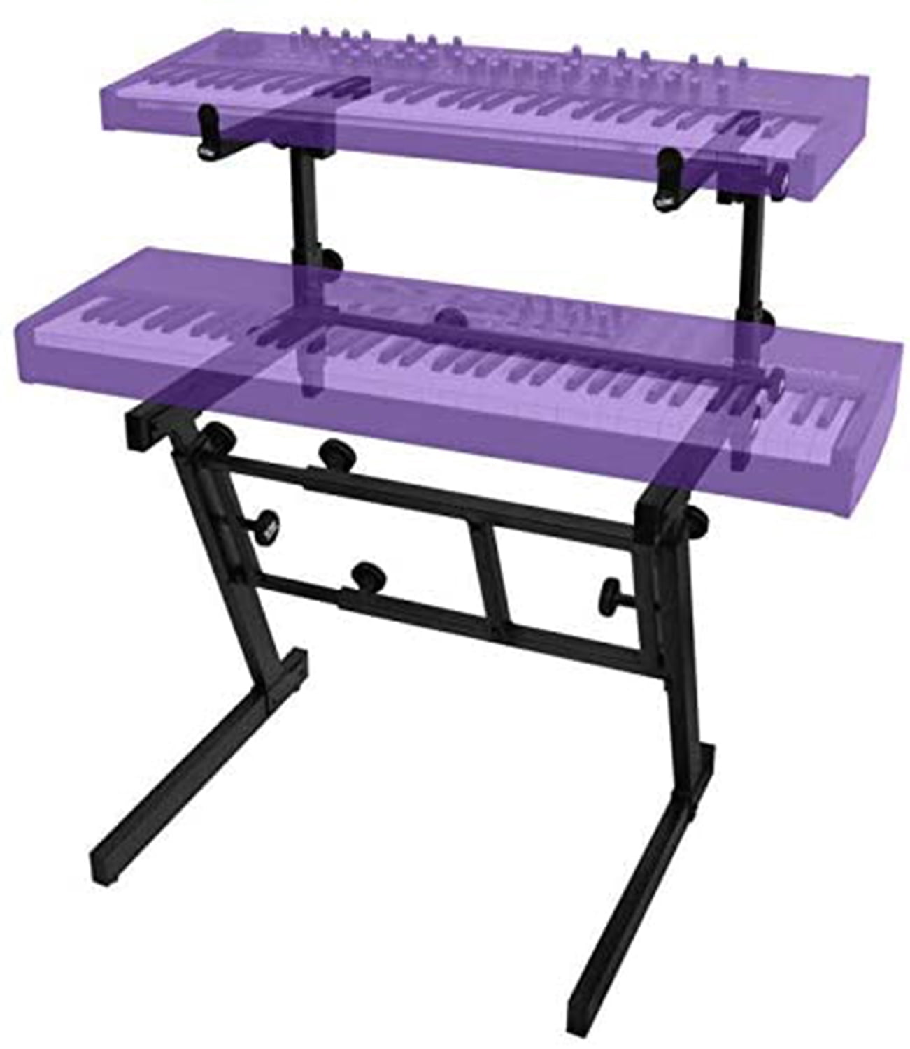 On-Stage KS7365EJ Pro Heavy-Duty Folding-Z Keyboard Stand w/ 2nd Tier