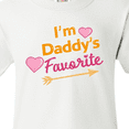 thumbnail image 4 of Inktastic I'm Daddy's Favorite with Arrow and Hearts in Pink Youth T-Shirt, 4 of 5