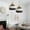 Black+White, variant on Arturesthome Boho Julia Woven Pendant Light Handmade Rattan Blue Lampshade