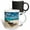 Multicolor, variant on 3drose, Umbrellas on Grace Bay Beach, Turks and Caicos Islands, Caribbean., 11oz Two-tone Yellow Mug