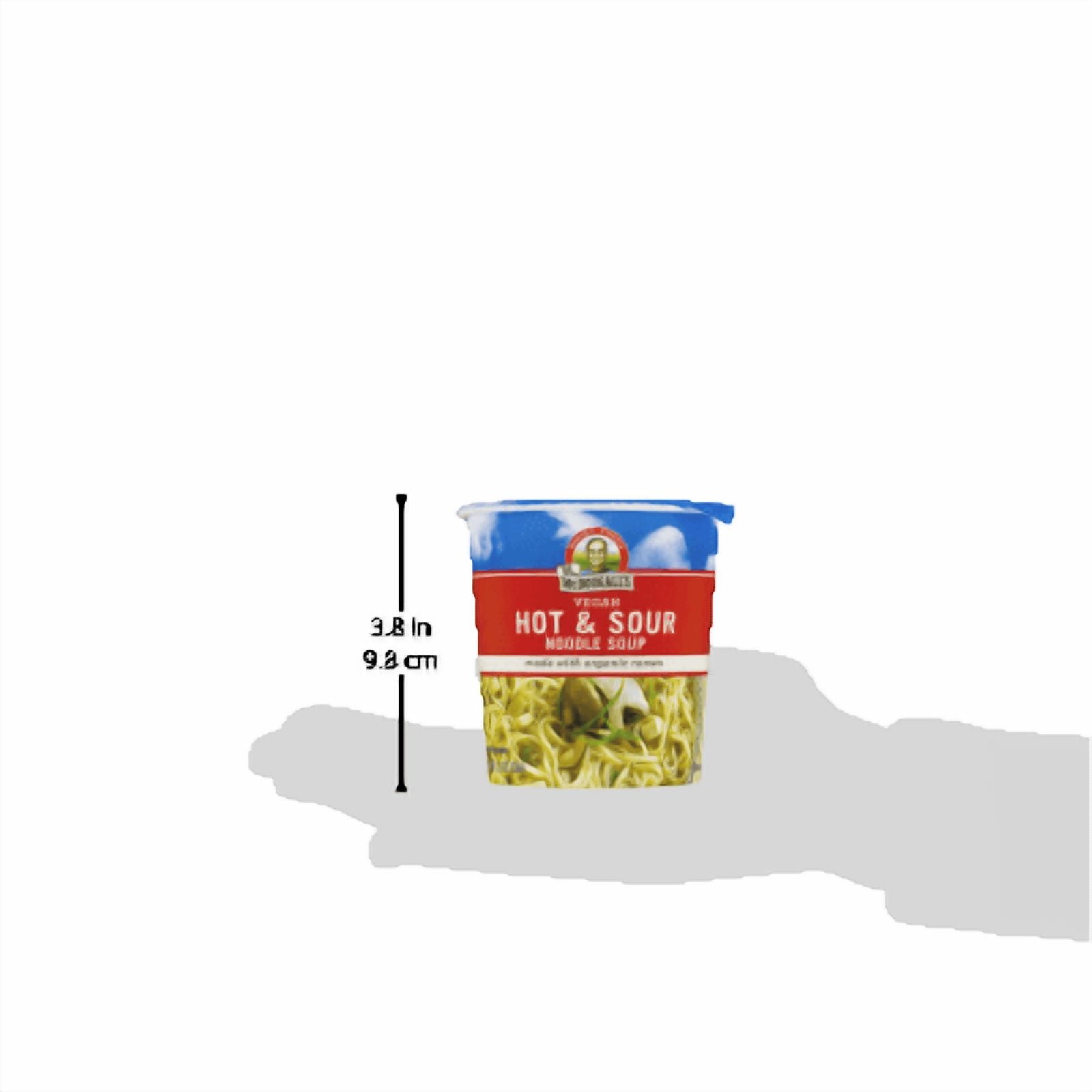 Dr. Mcdougall's Vegan Hot And Sour Noodle Soup Big Cup, 1.9 Oz., Pack Of 6