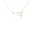 thumbnail image 1 of Ins Constellations Theme Friendship Necklace Rhinestone Comfortable Delicate with Display Card Pendant for Lover Festival Gifts Aries gold, 1 of 6