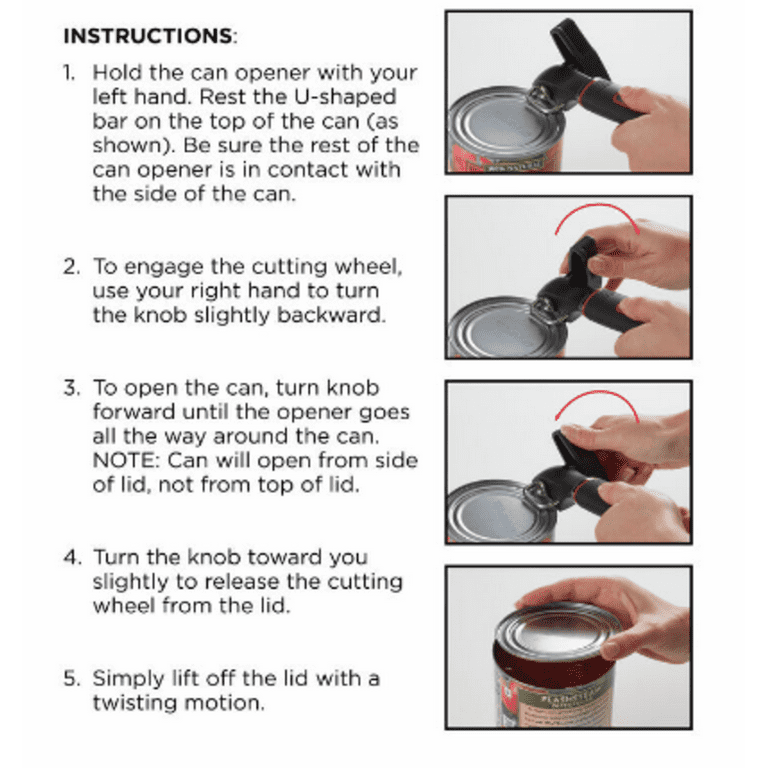 The Correct Way To Use A Can Opener