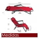 thumbnail image 4 of Silla Plegable Tipo Camastro Reclinable CJR Playa Jardin Alberca rojo, 4 of 8