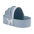 thumbnail image 3 of balikha Baby Shower Box Flower Box Cradle Floral Basket Birthday Gift Box Decorative Ornaments Romantic Contatiner Flower Arrangement Blue, 3 of 9