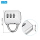 thumbnail image 2 of Candado de combinación de 3 dígitos con cable de seguridad de acero de 6.5 pies, candado de cadena, verde, 2 of 7