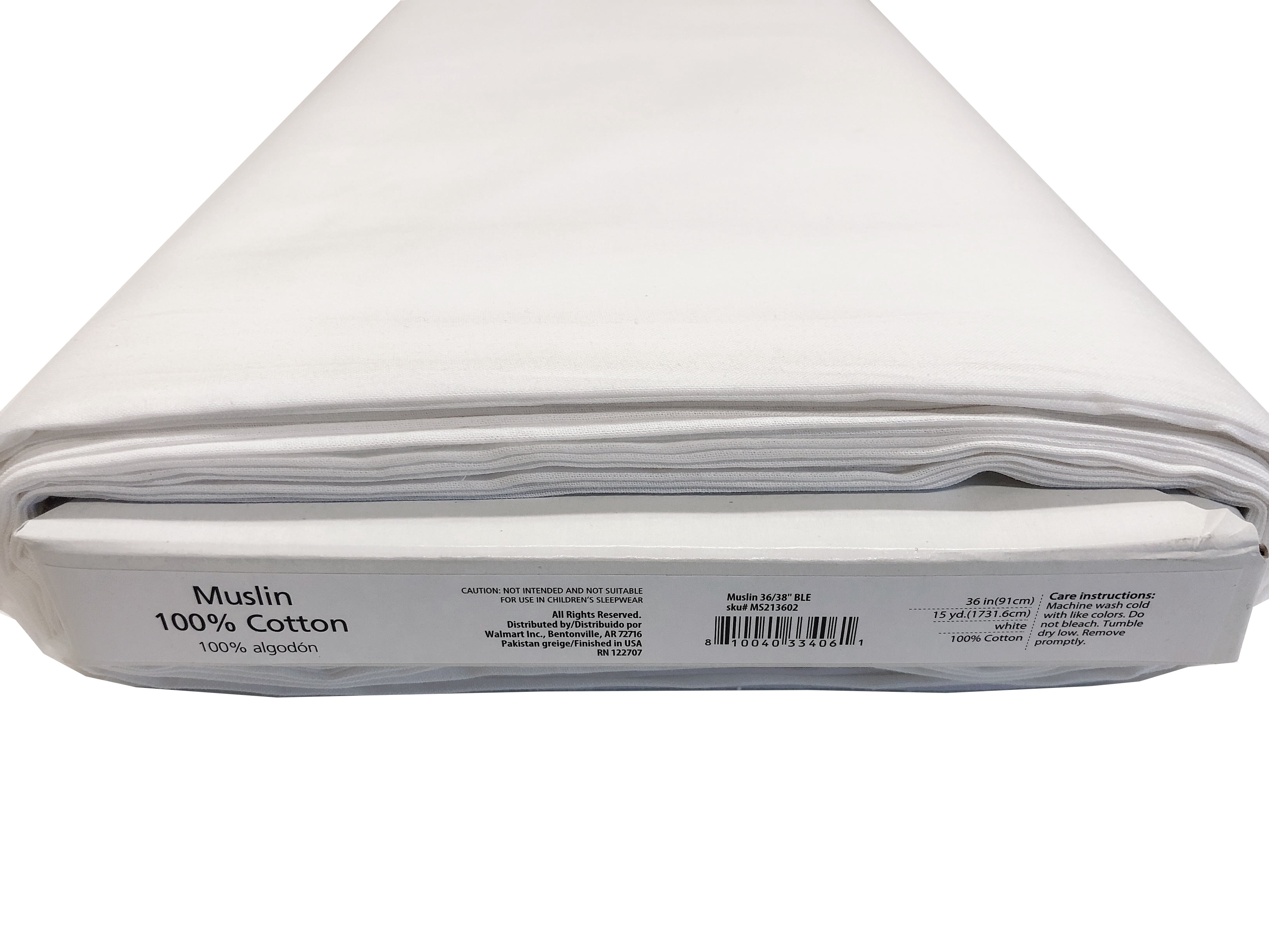 Muslin 36/38" 100% Cotton Crafting Fabric, by the yard