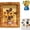 C, variant on Van Gogh Inspired Fridge Magnet Set, Unique Art Magnets, Decorative Magnets for Fridge Refrigerator, 3D Cool Aesthetic Resin Vincent Artwork Small Oil Painting Fridge Magnet (A)