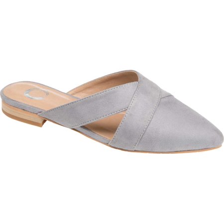 

Women s Journee Collection Giada Mule Grey Faux Suede 8 M
