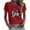 A#Red, variant on Valentines Tshirts for Women Love Print Retro T-Shirt Round Neck Short Sleeve Blouse Valentine Tops for Women 2026 Spring Outfits
