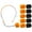 Orange, variant on 10 Pcs Mic Covers Pop Filter For Shure SM31FH SM31 Fitness Headset, PGA31, P31 Headset Microphone Bulk Value Bundle Windscreen