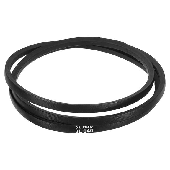 Uxcell 3L640 Classic Wrapped Rubber V-Belt, 64"(1626mm) Outside Circumference, 3L Profile V Belt 3/8" Width 7/32" Height